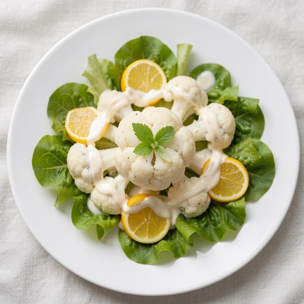 Kalafior z czosnkowym majonezem