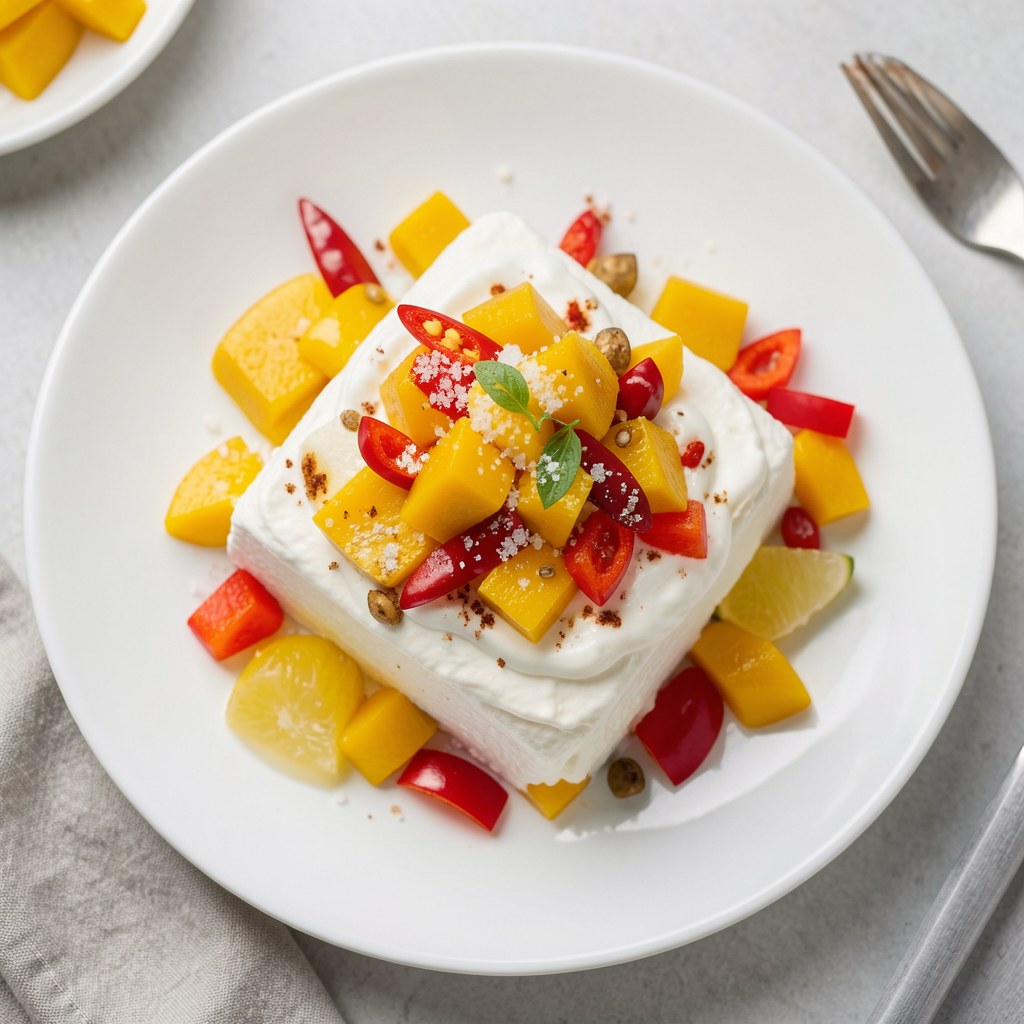 Twarożek z mango i papryką