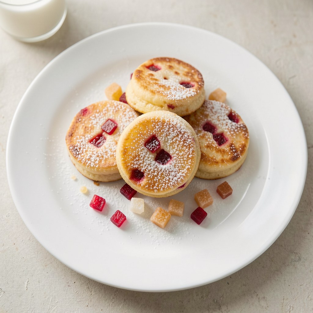 Racuchy z rabarbarem