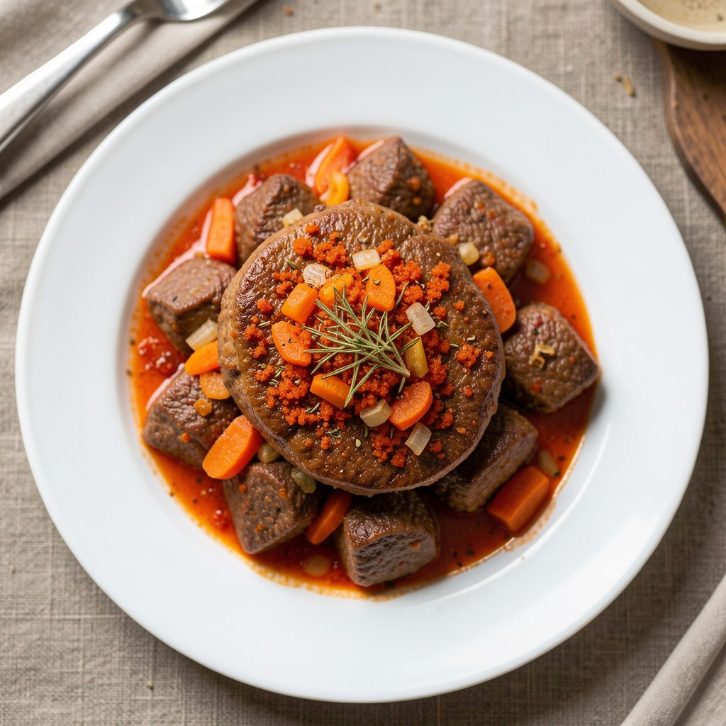 Flaczki wołowe na ostro