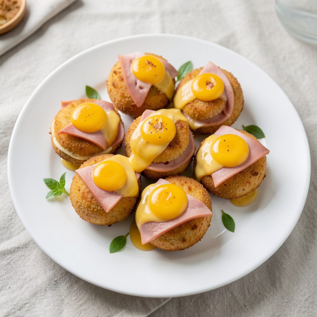 Krokiety z szynką i serem