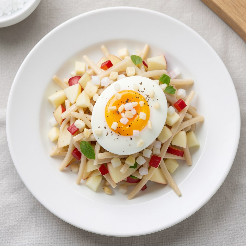 Jajka z surówką czosnkową