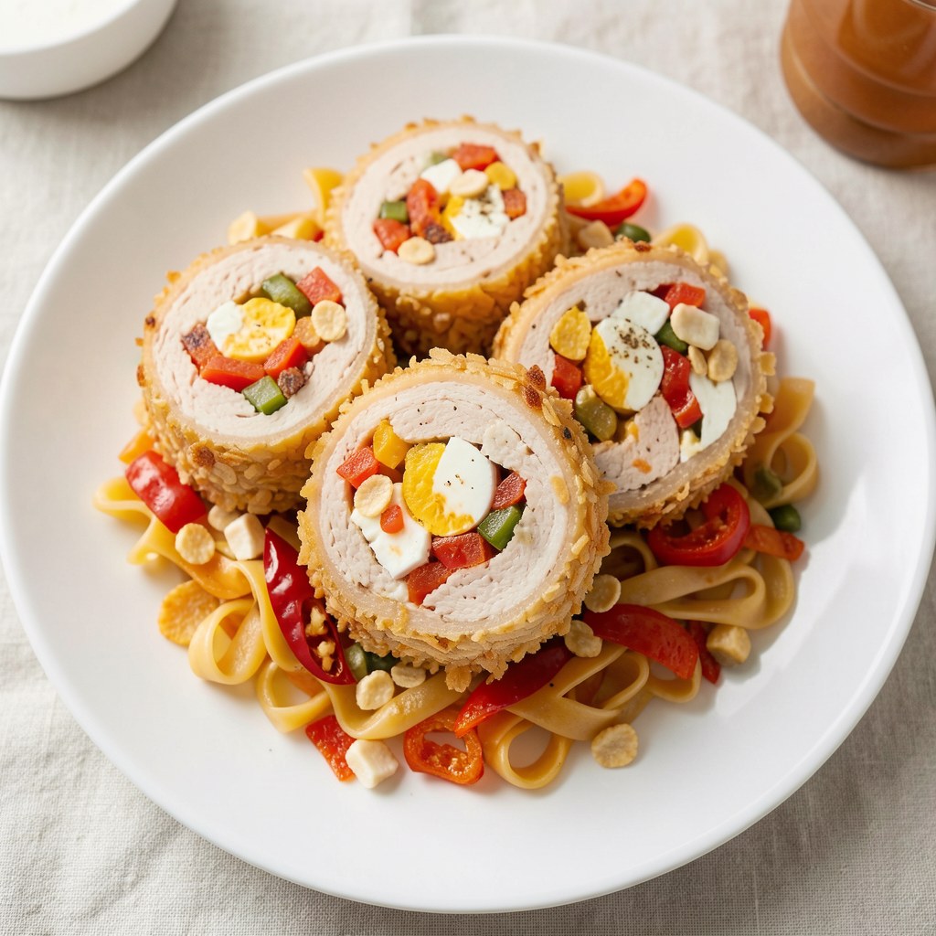 Roladki z marynowaną fetą