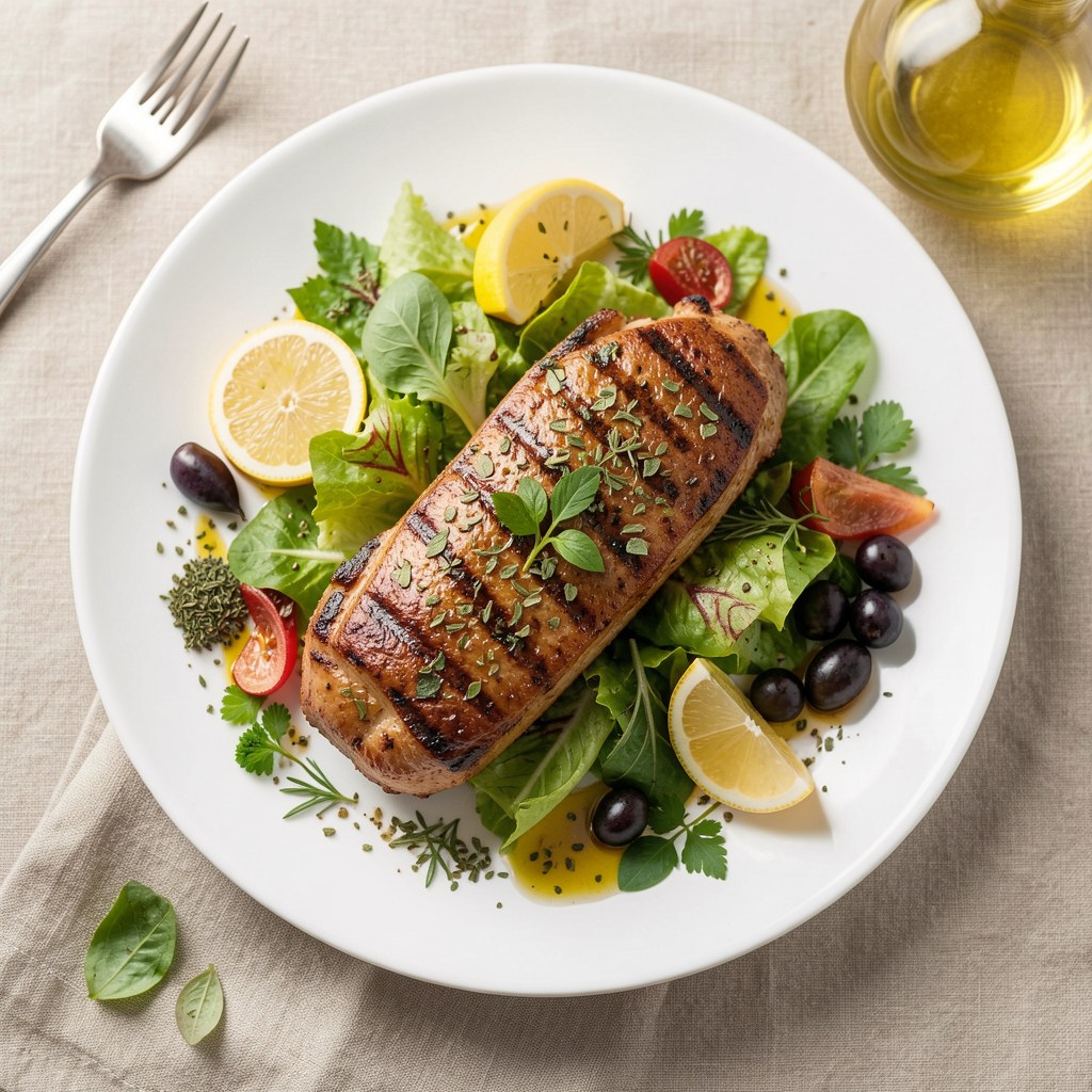 Karkówka w marynacie z oregano