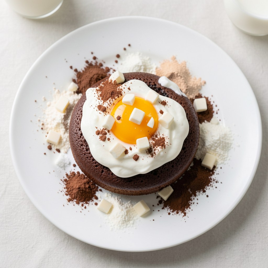 Murzynek z Bitą Śmietaną i Białą Czekoladą