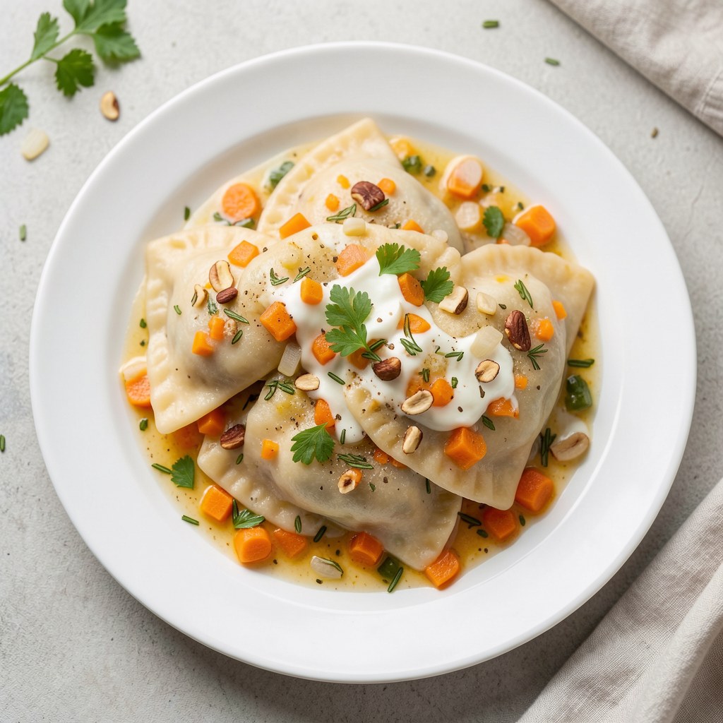 Pierogi z farszem warzywnym