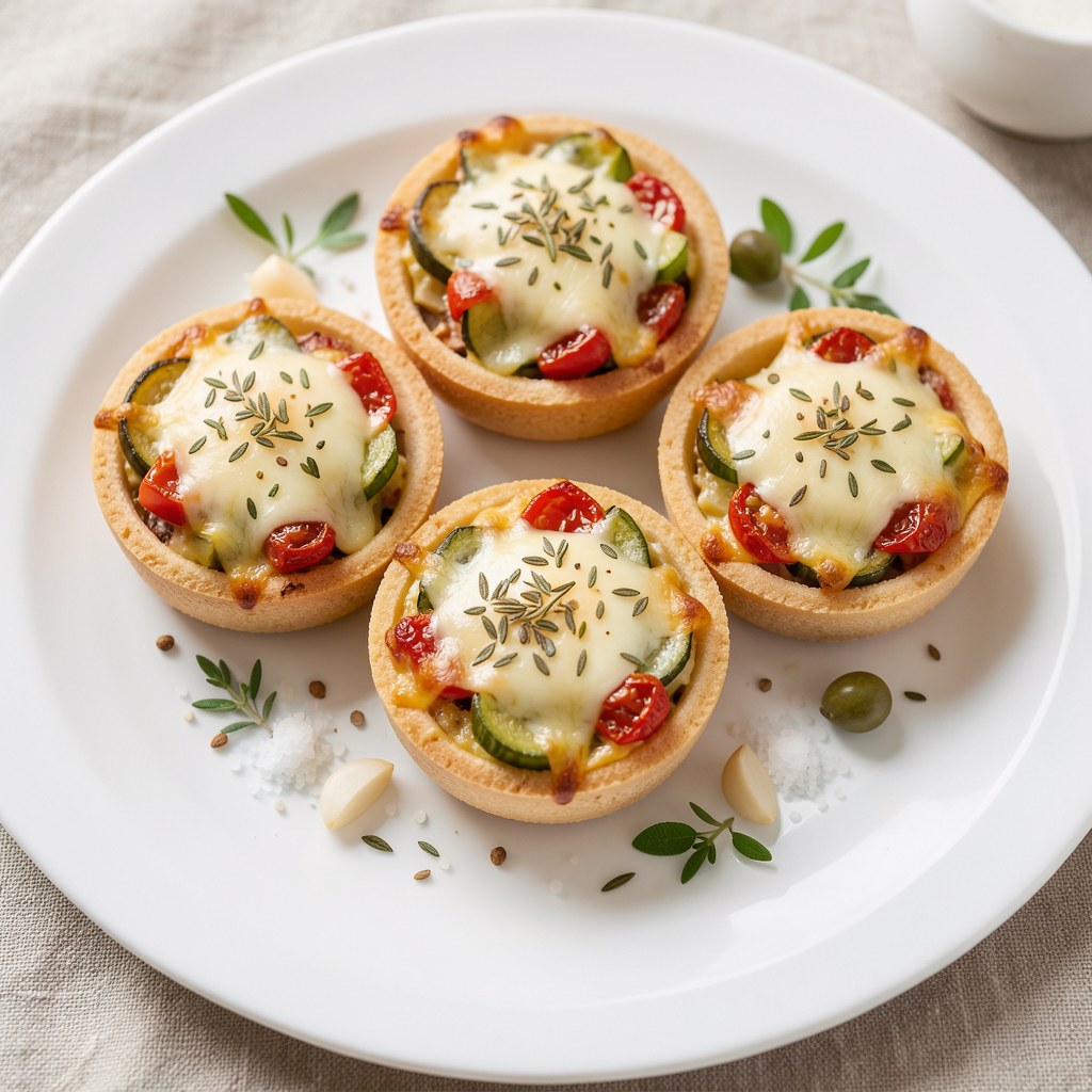 Śródziemnomorskie tartaletki warzywne