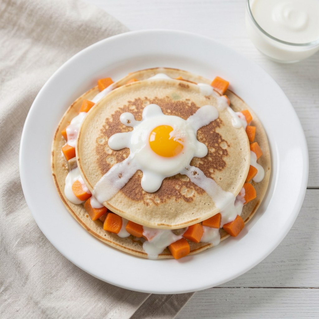 Naleśniki z farszem marchewkowym