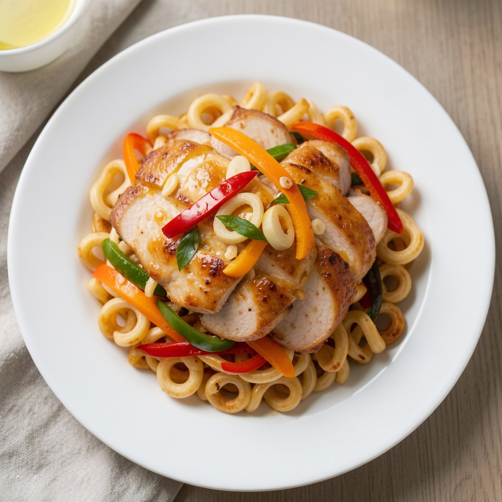 Kurczak po chińsku w sosie czosnkowym