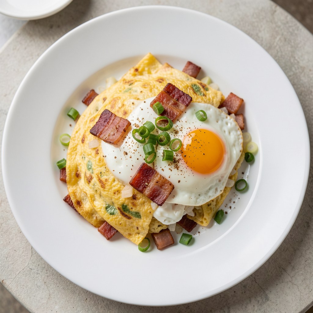 Jajecznica z boczkiem