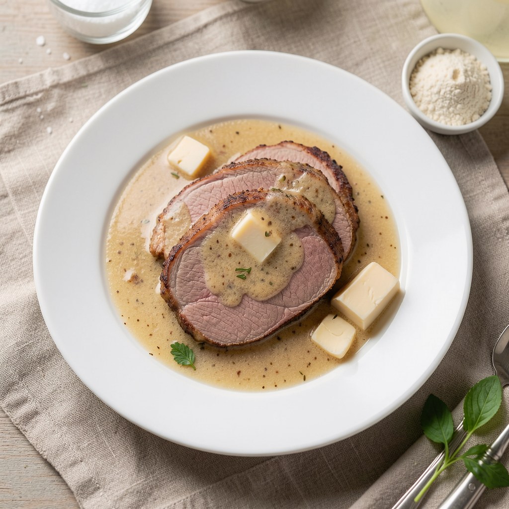 Polędwica w własnym sosie