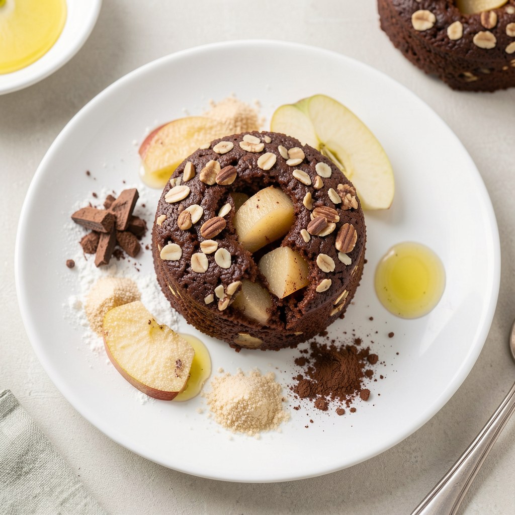 Orzechowy murzyn z jabłkami