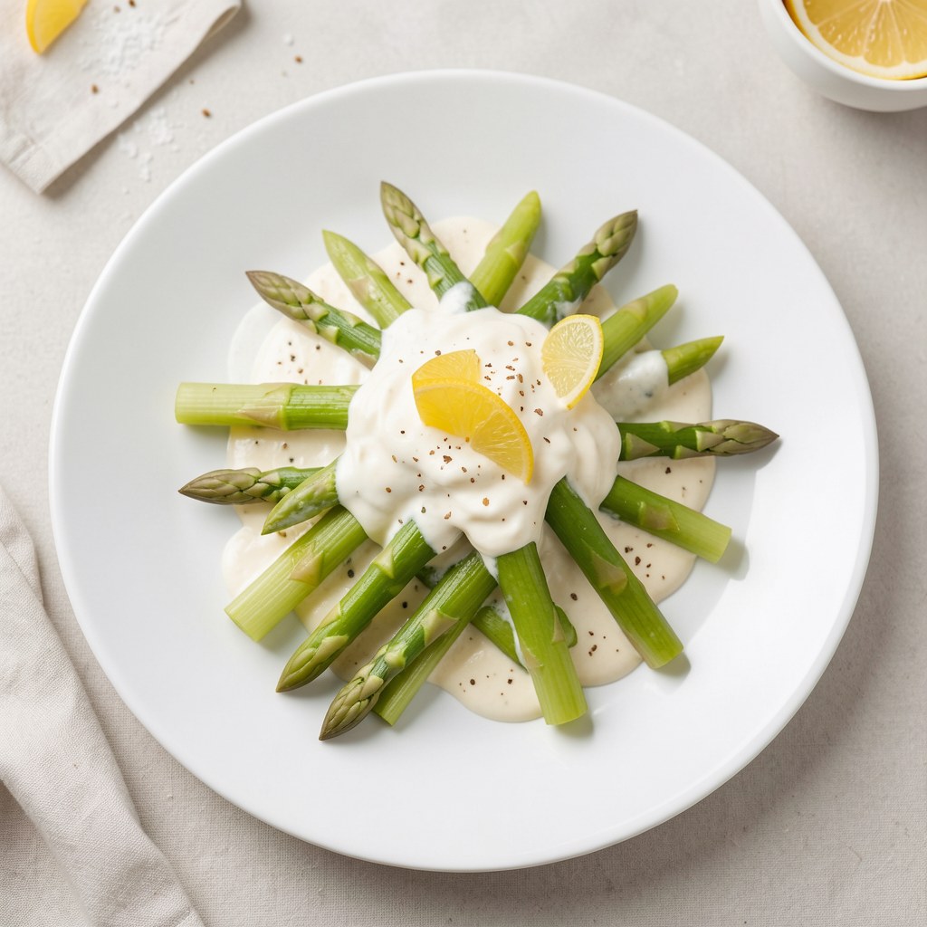 Szparagi w sosie cytrynowym