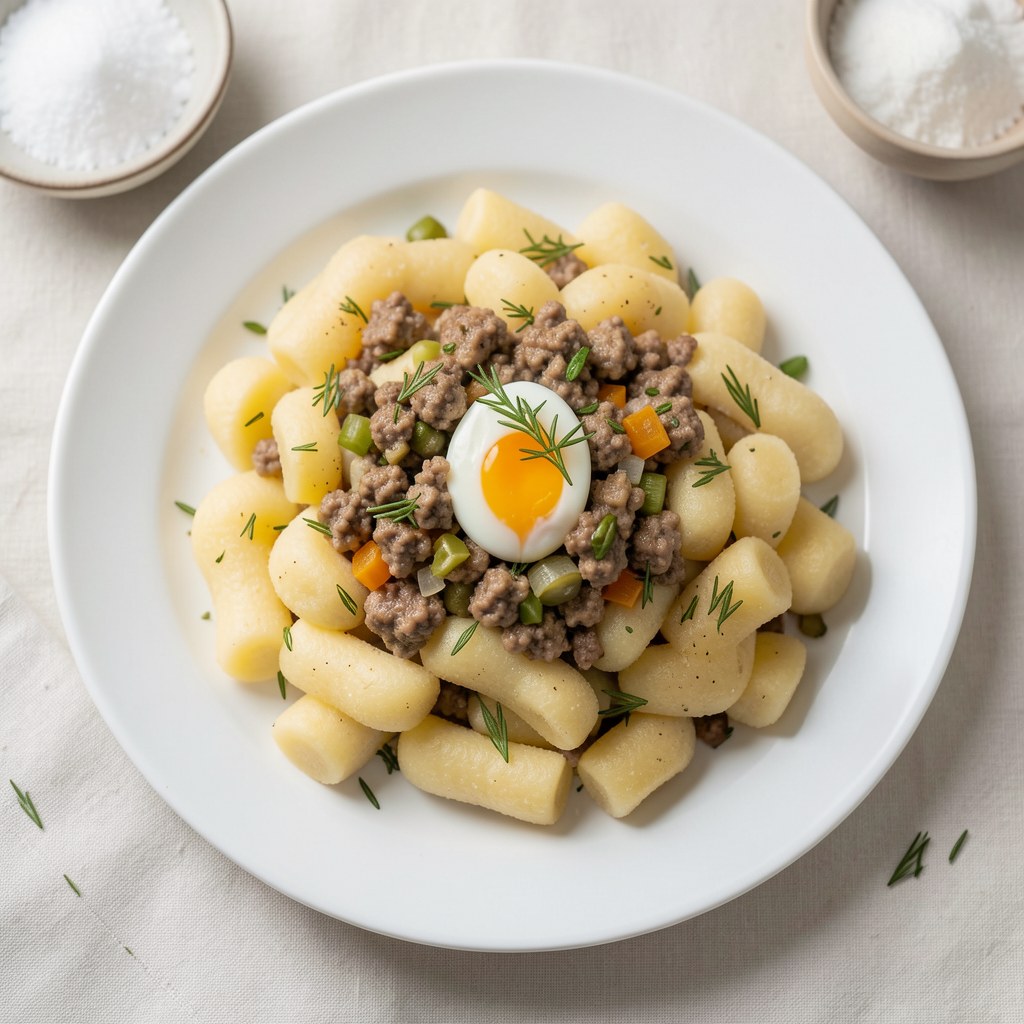 Knedle ziemniaczane z mięsem