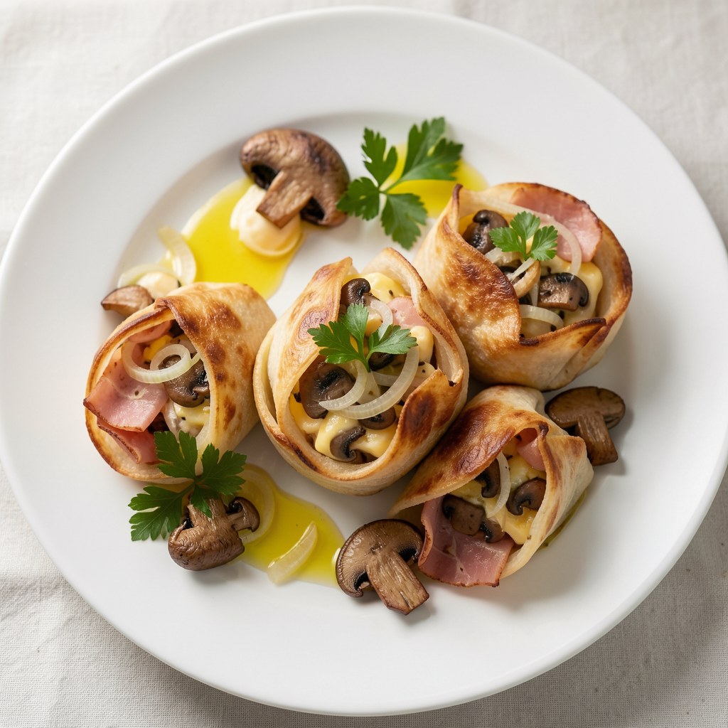 Faszerowane kieszonki z szynki wieprzowej