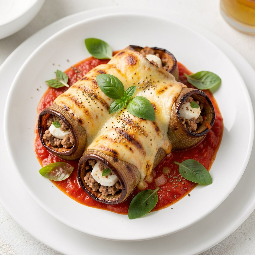 Roladki bakłażanowe