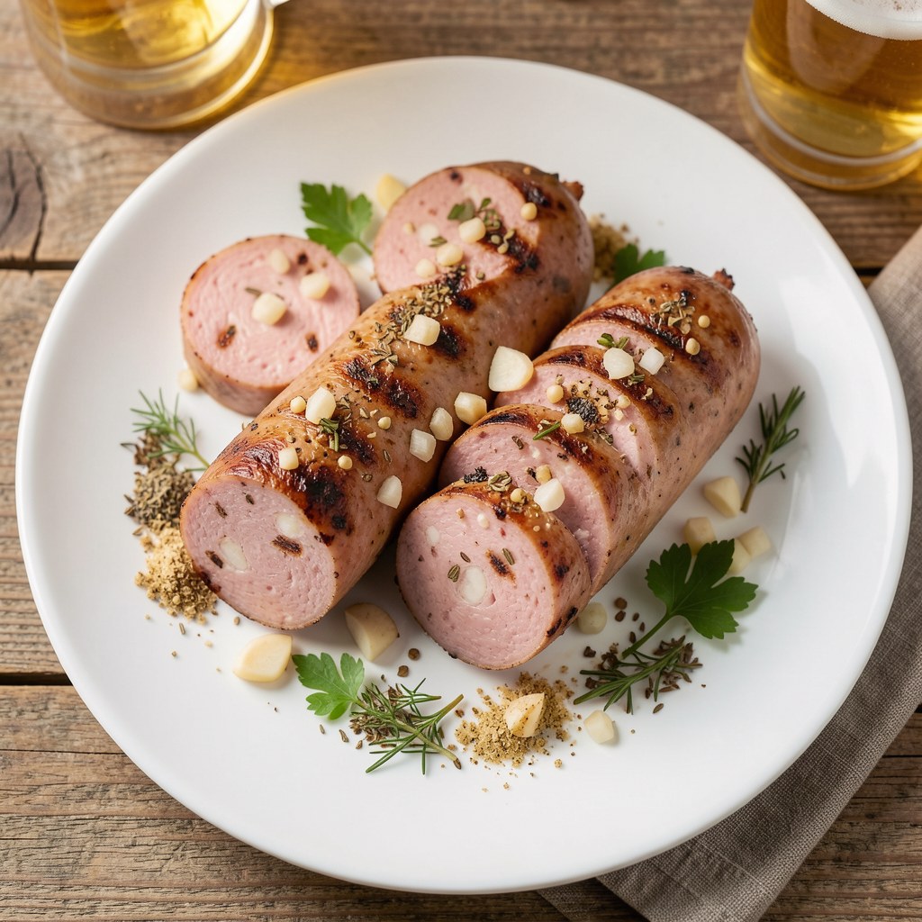 Biała kiełbasa w piwie