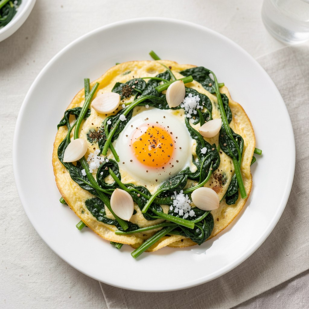 Omlet ze szpinakiem