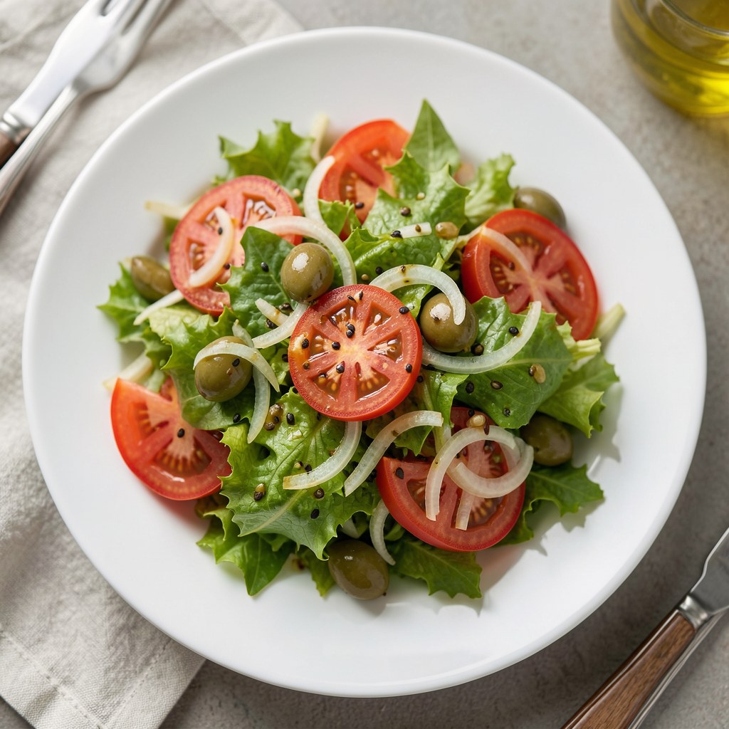 Surówka z sałaty i pomidorów