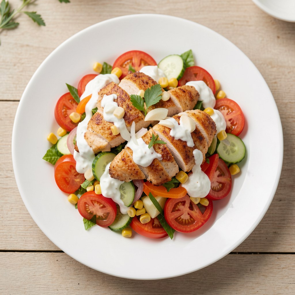 Sałatka z piersi - pikantna