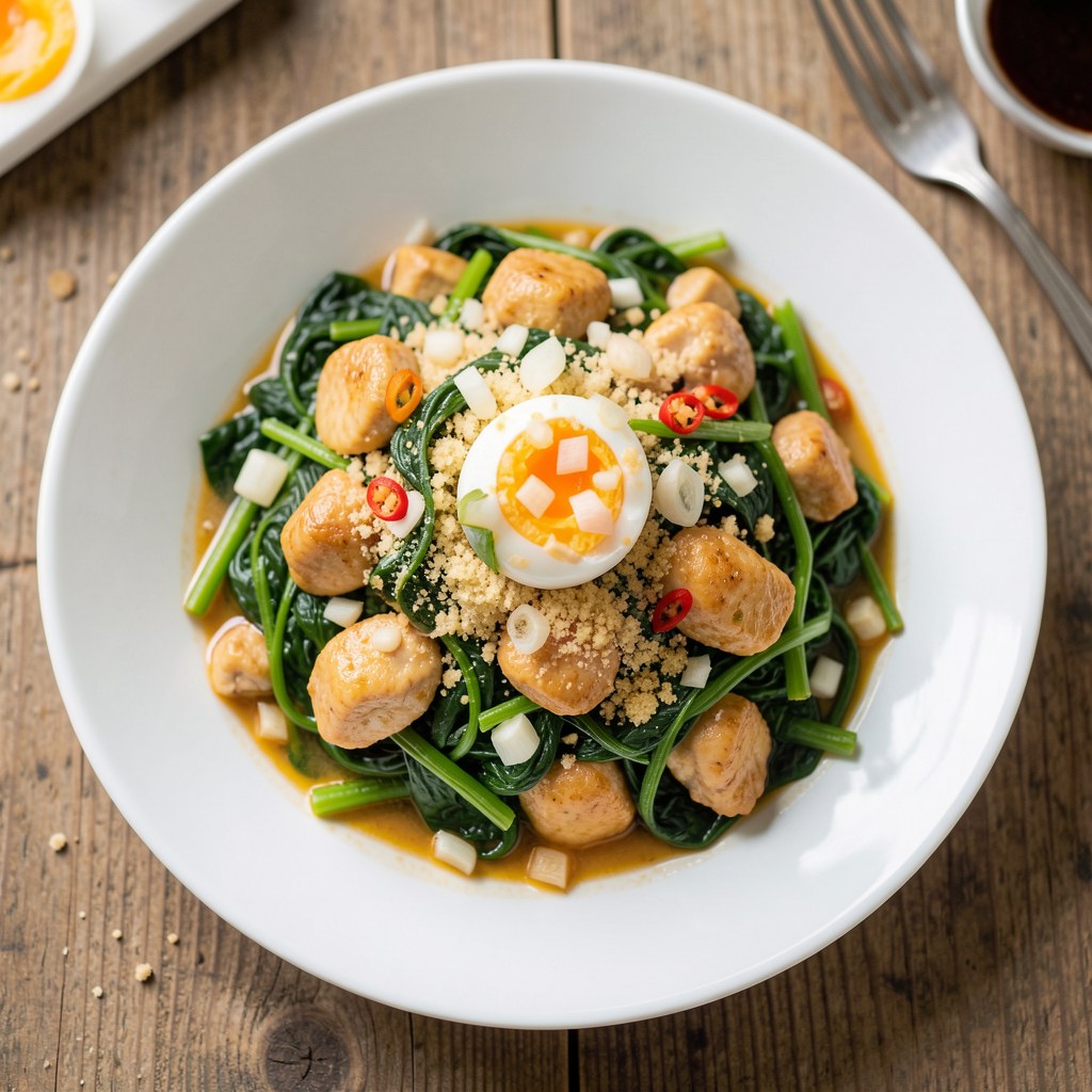 Szpinak po indonezyjsku (Chah Kang Kung)