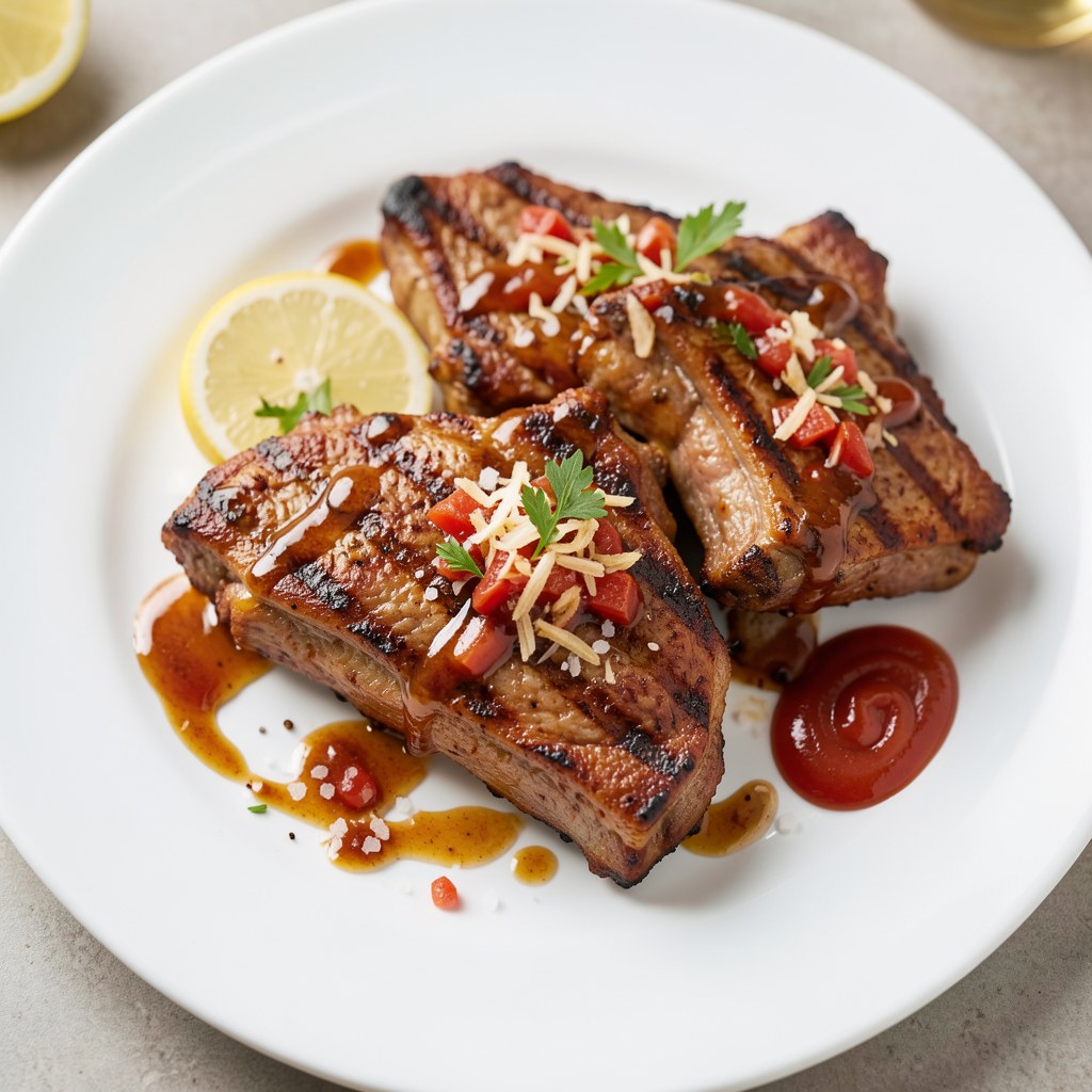 Żeberka glazurowane