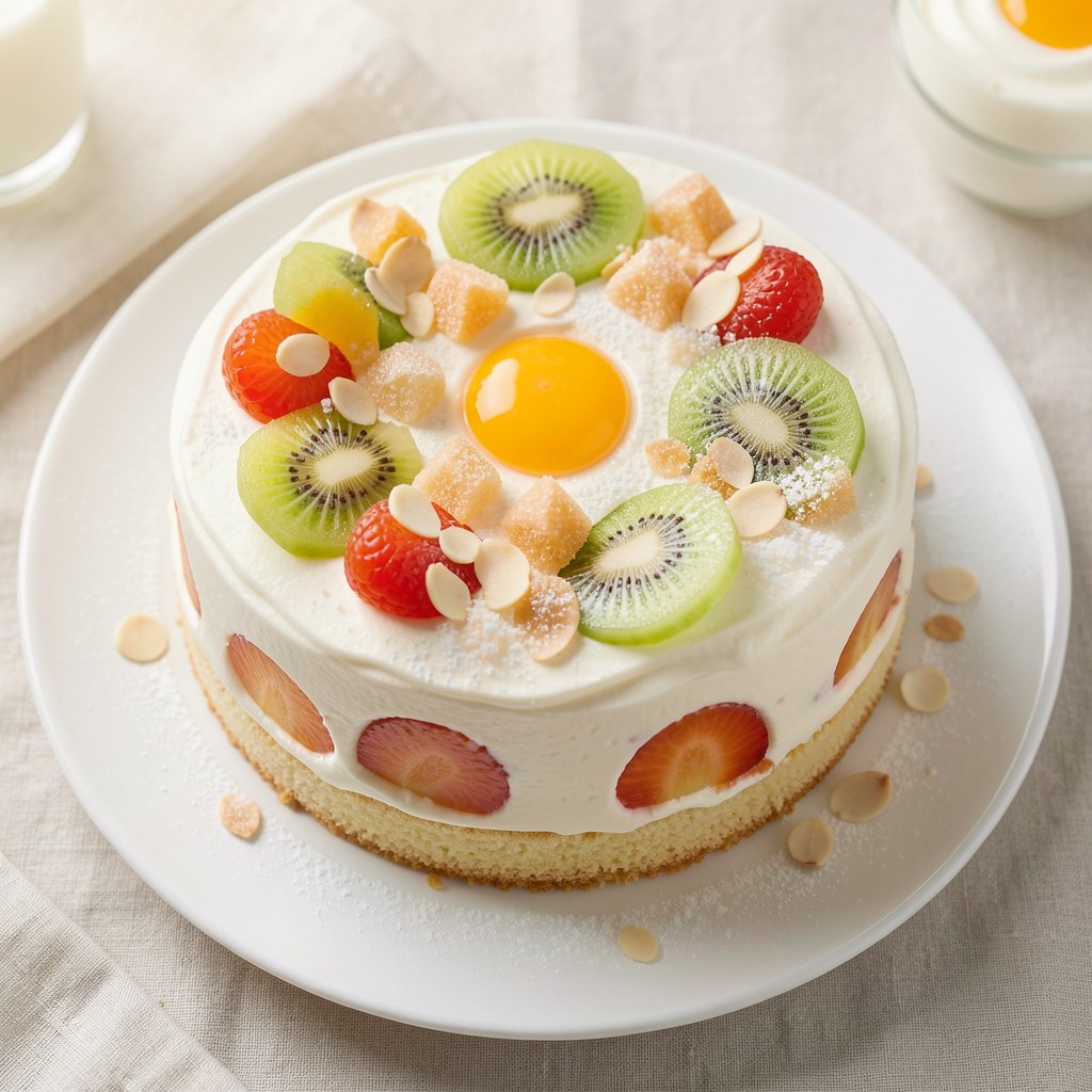 Tort z masą śmietanową