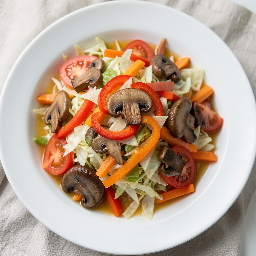 Sałatka z pieczarkami