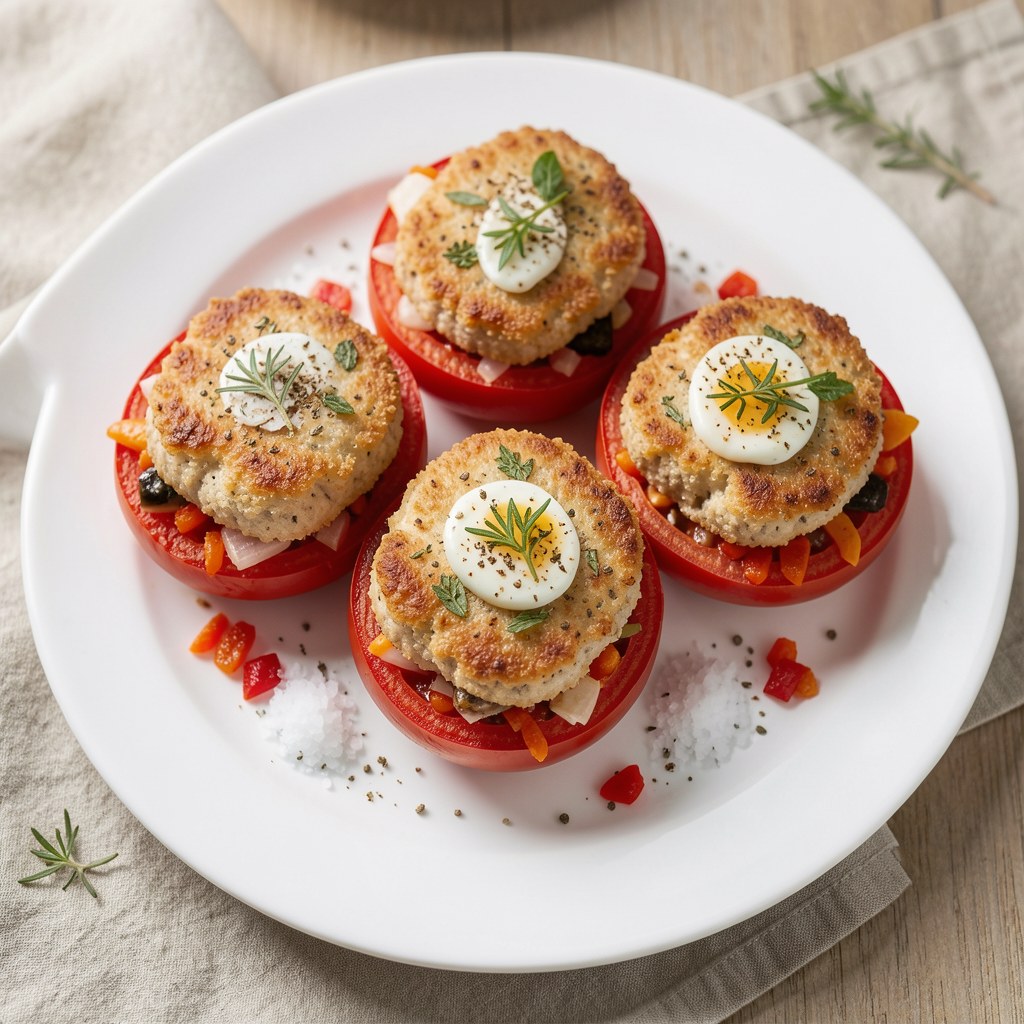 kotlety rybne zapiekane w pomidorach