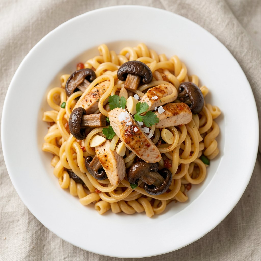 Makaron chiński z tuńczykiem