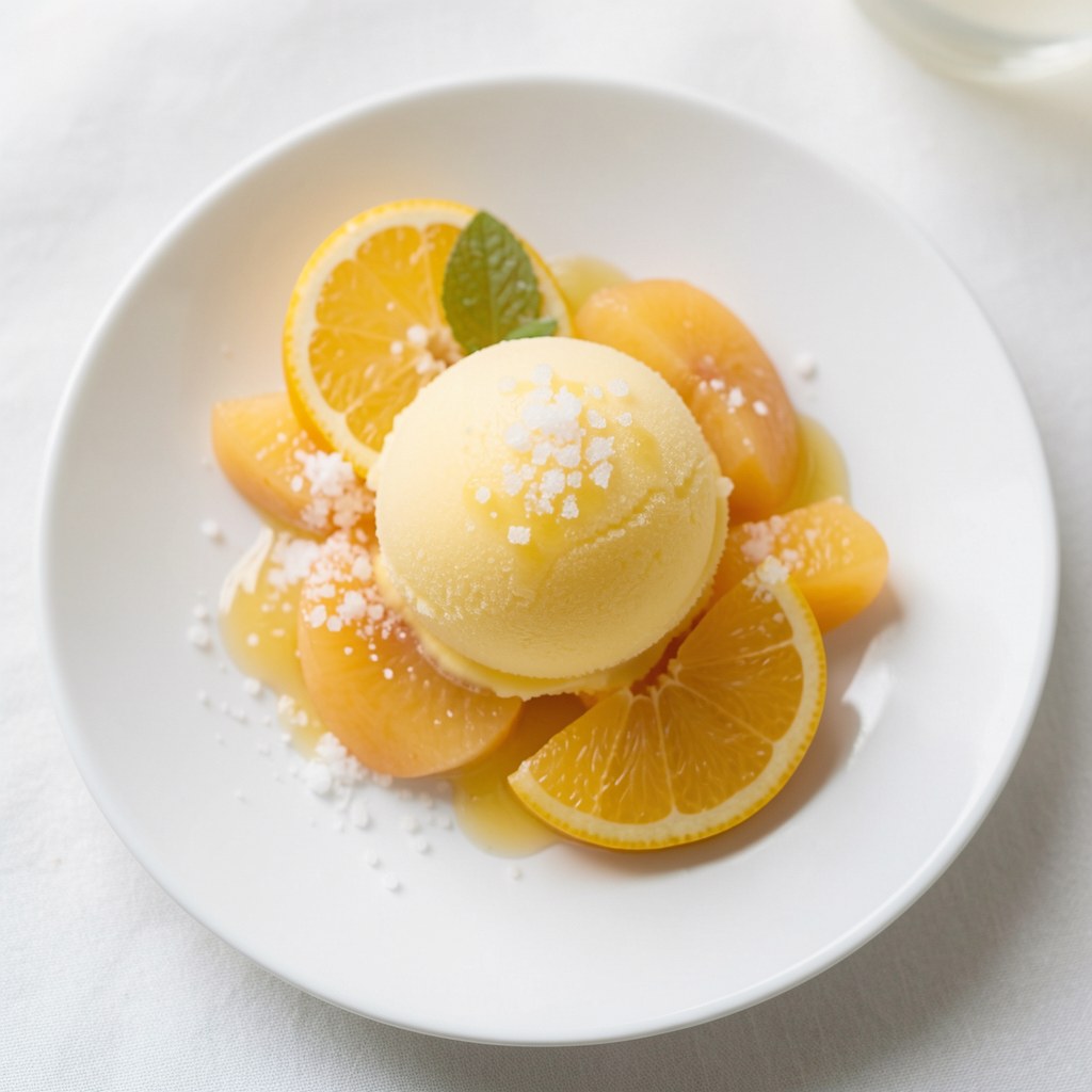 Brzoskwiniowy sorbet