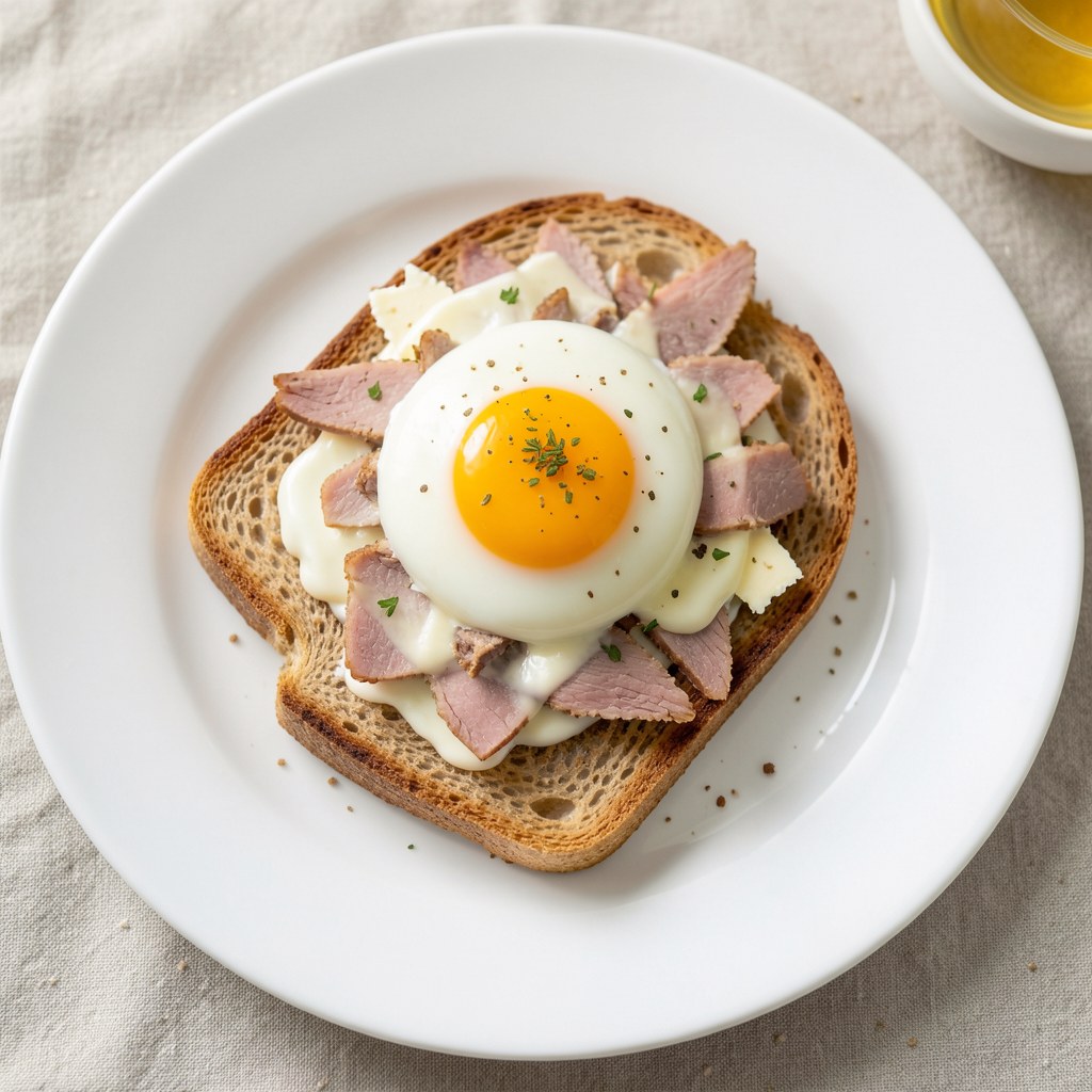 Jajka po benedyktyńsku na grzankach