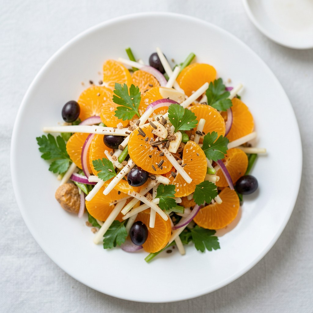 Sałatka z rzodkiewek i pomarańczy