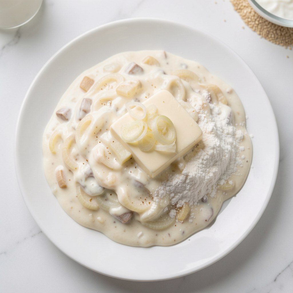 Sos śmietanowo-cebulowy