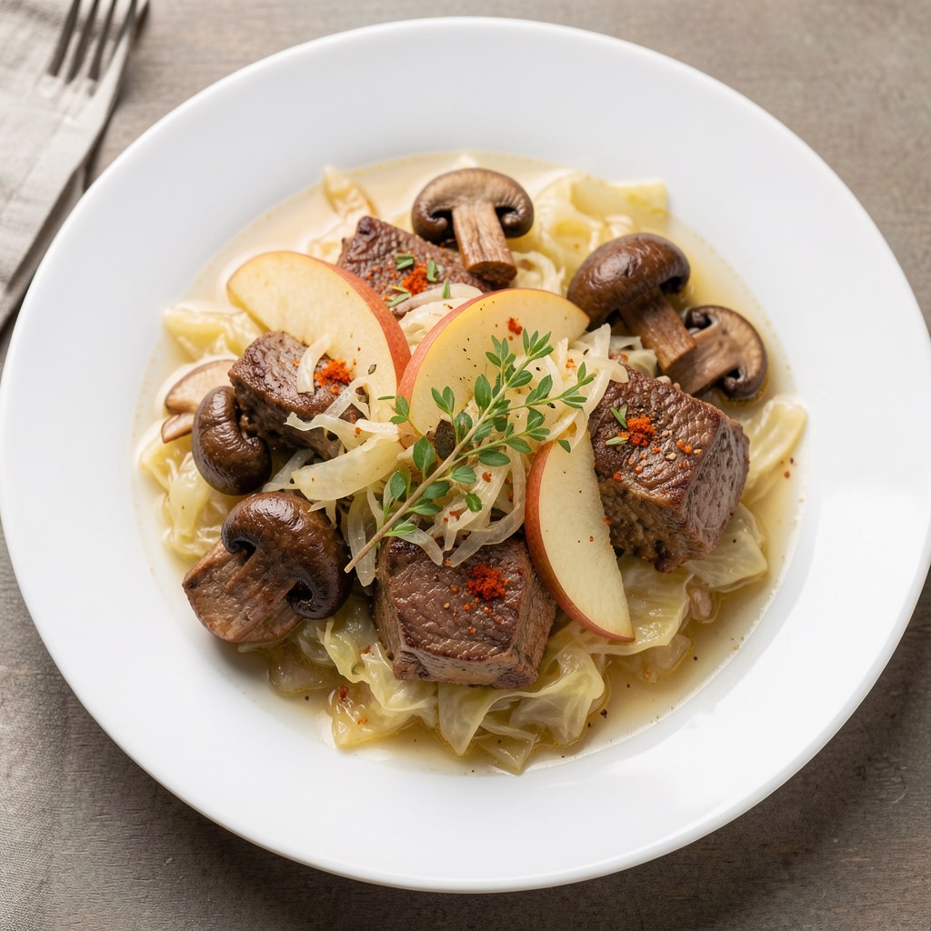 Żeberka w kapüście