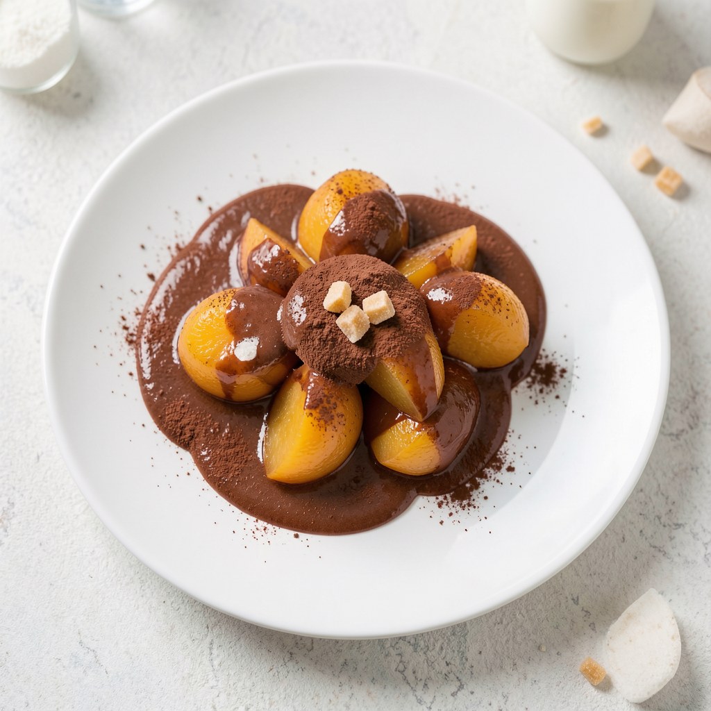 Brzoskwinie w czekoladzie