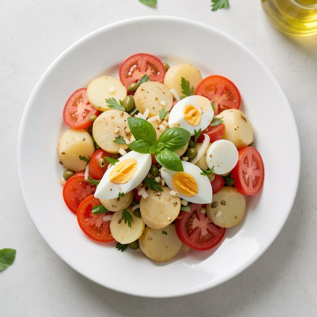 Sałatka z czosnkiem