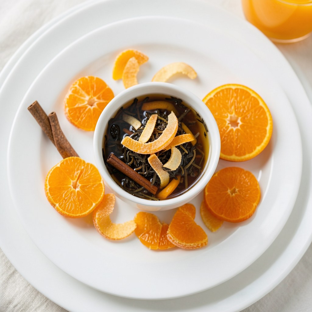 Herbata z imbirem i smakiem pomarańczy