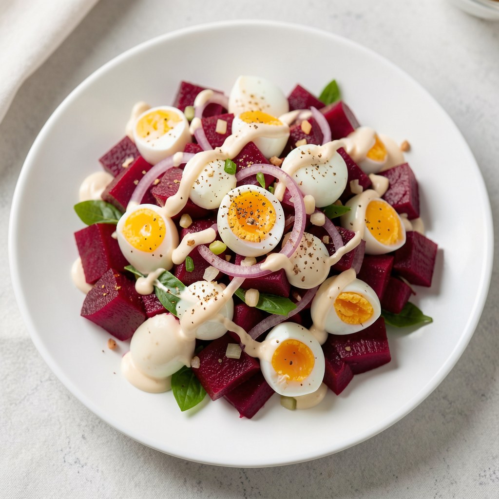 Sałatka z buraków i jajek