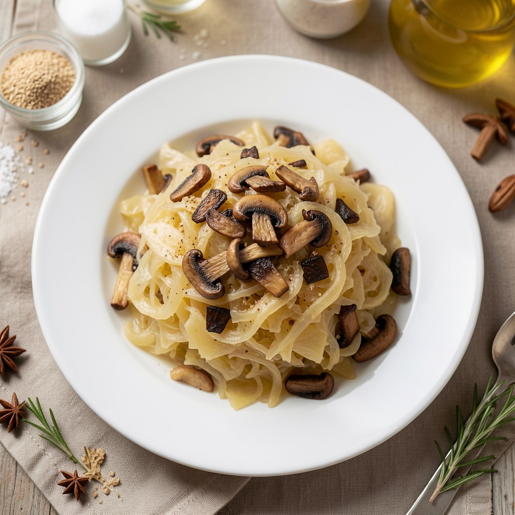 Wigilijna kapusta z grzybami