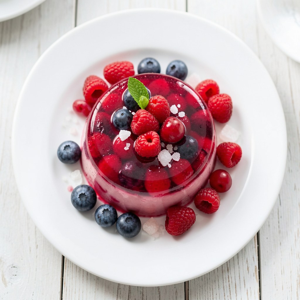 Galaretka z porzeczek i malin