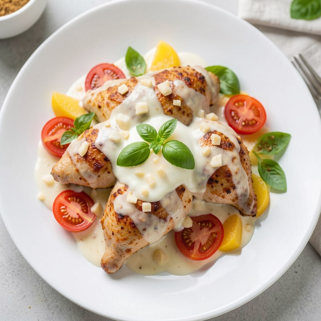 Udka zapiekane z pomidorkami