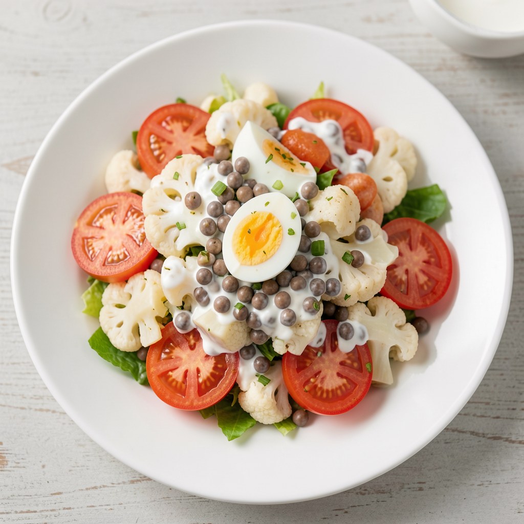 Sałatka z kalafiora z pomidorami