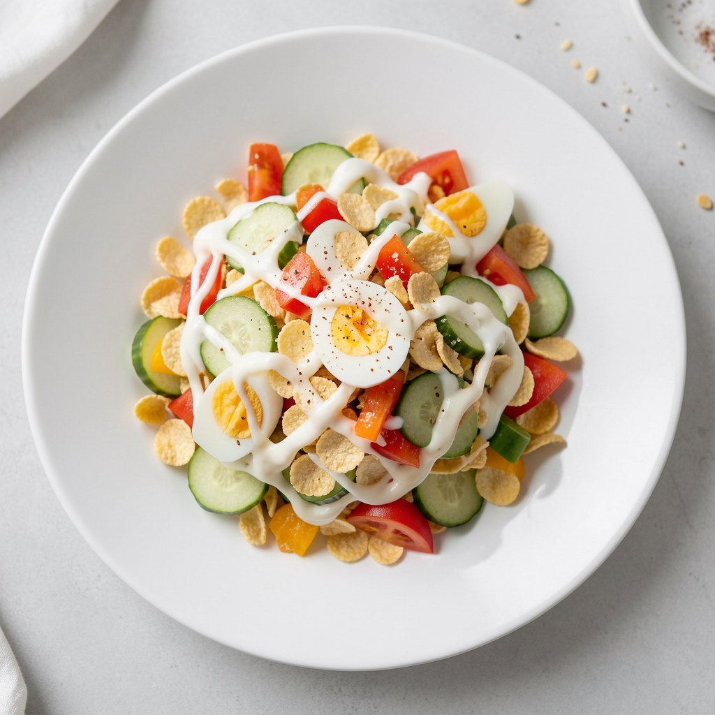 Sałatka z płatków kukurydzianych