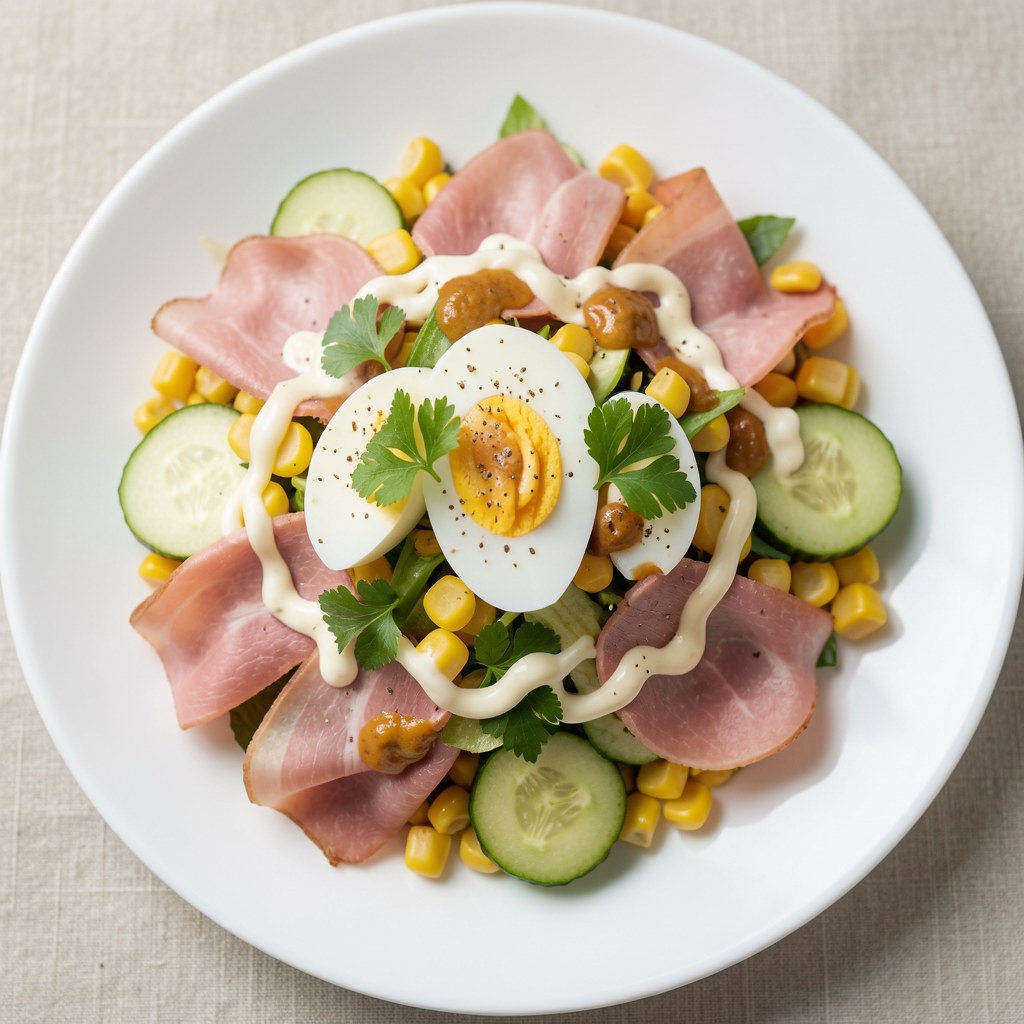 Sałatka z szynką