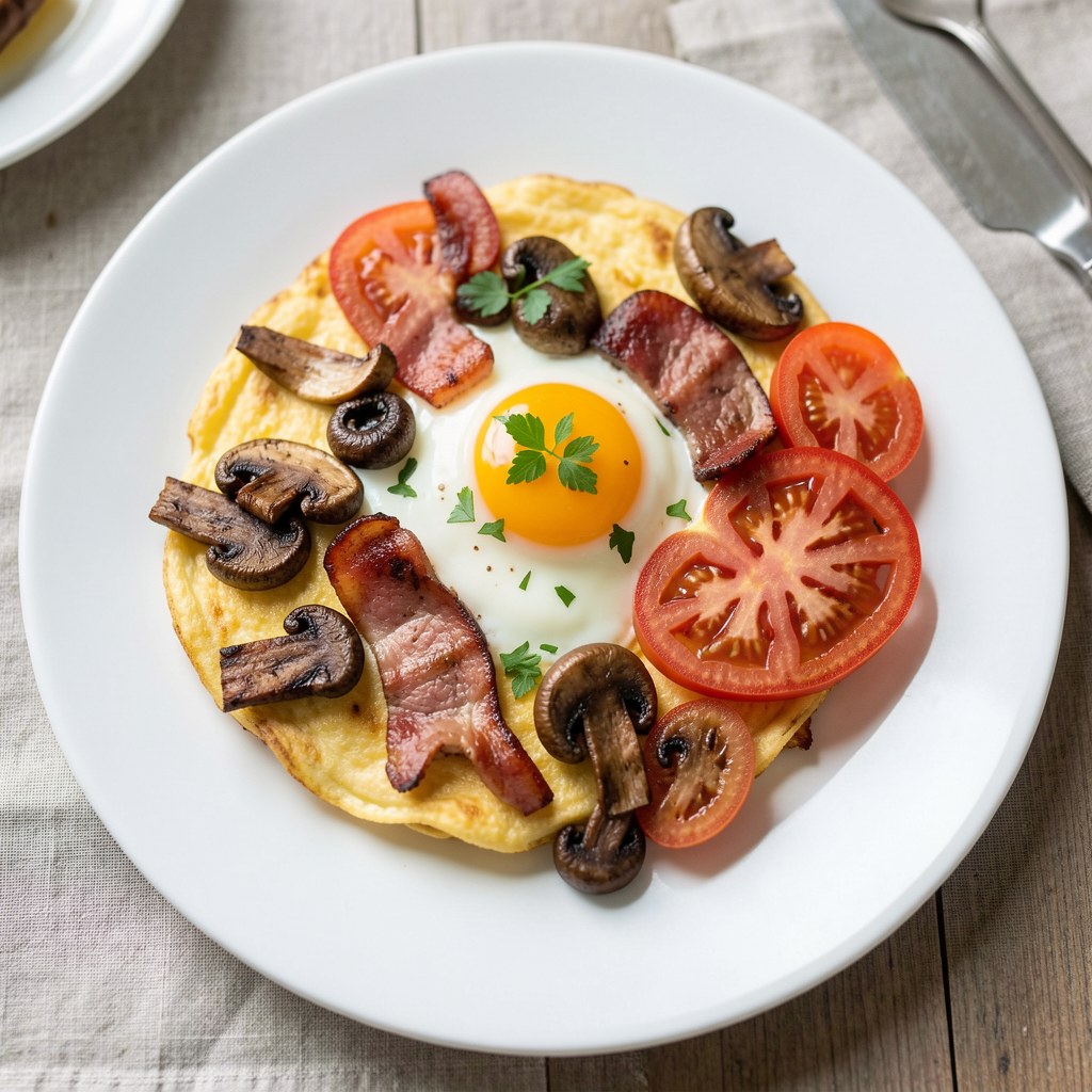 Jajecznica z dodatkami