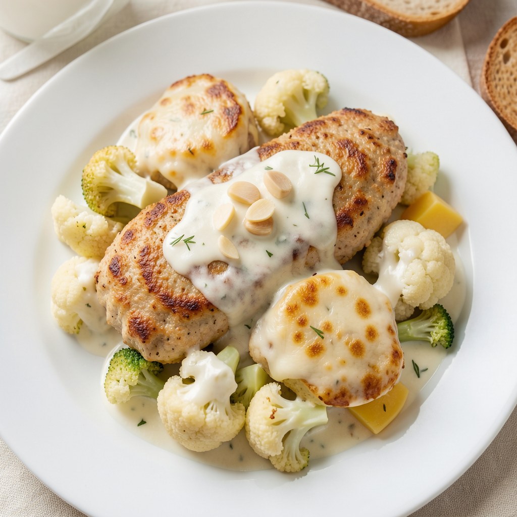 Kotlety pożarskie z brokułami