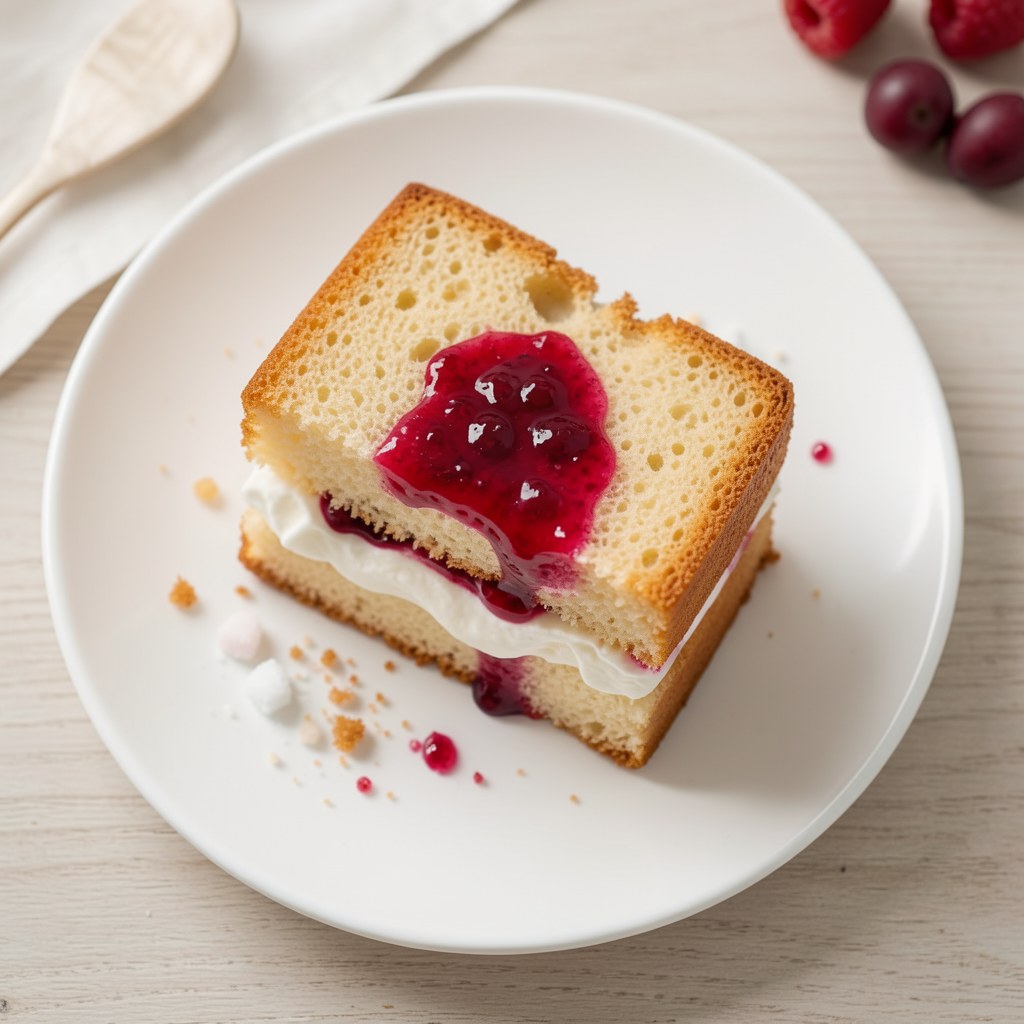 Ciasto z dżemem malinowym