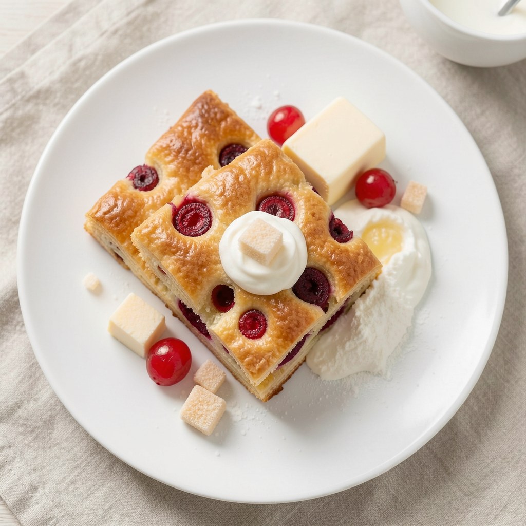 Placek z porzeczkami