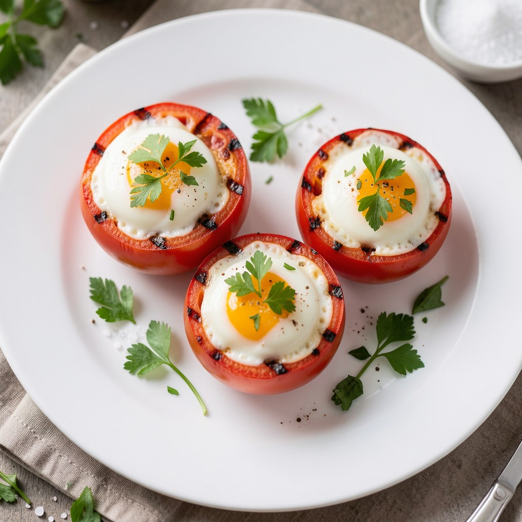 Jajka na pomidorach